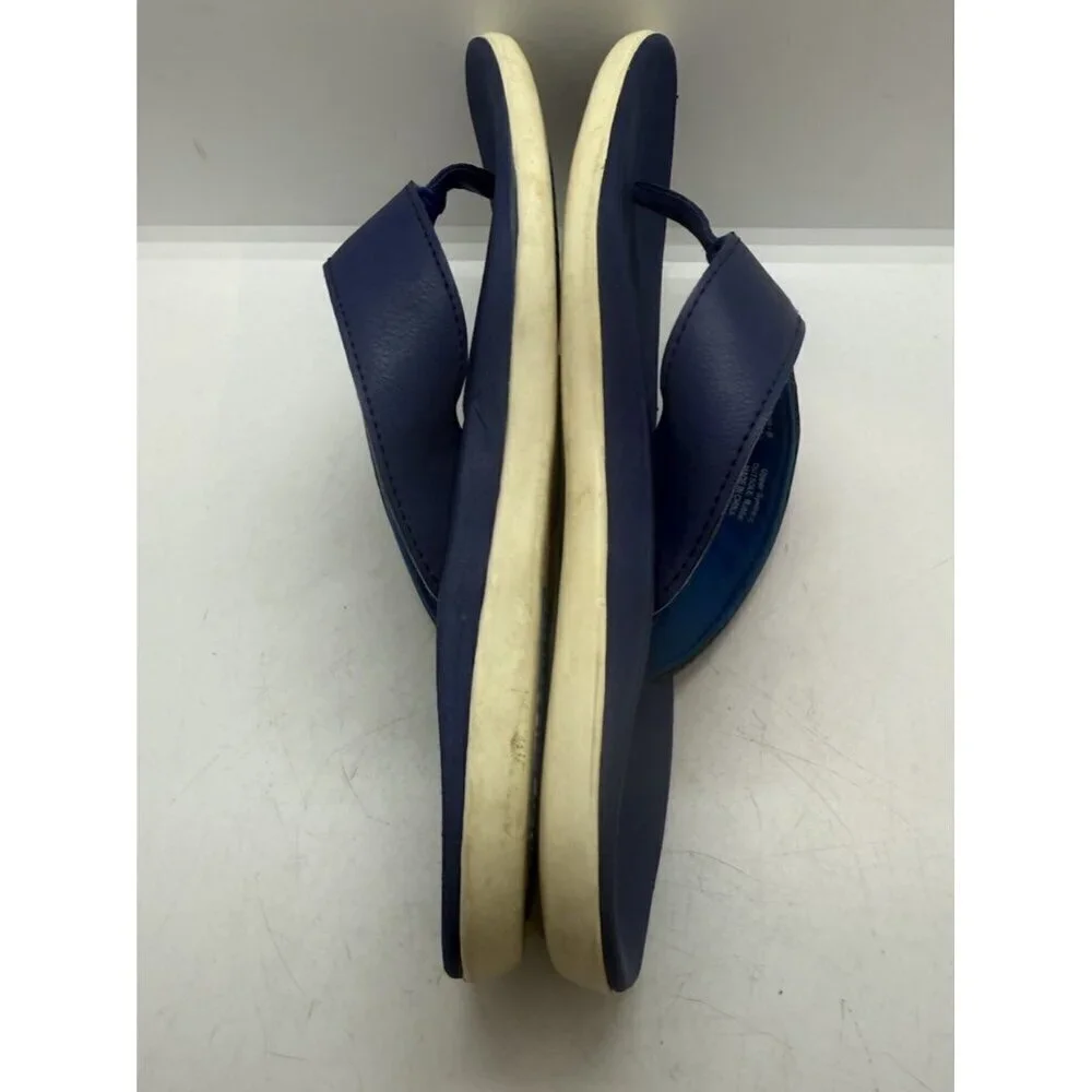 Olukai Niau Boys Blue Flip Flop Thong Sandals US Sz B 5 EUR 37 30144-5454 Shoes